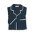 Poseidon Mens Blue Satin Pyjamas - Folded | Bown of London